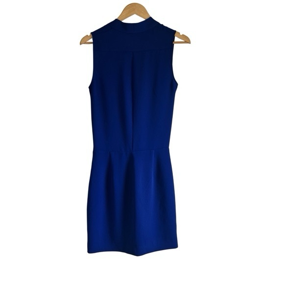 Babaton Phoenix sleeveless wrap mini dress royal blue size 4 excellent condition - Picture 7 of 12